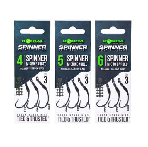 Anzuelos montados Korda Spinner - Tienda Carpfishing