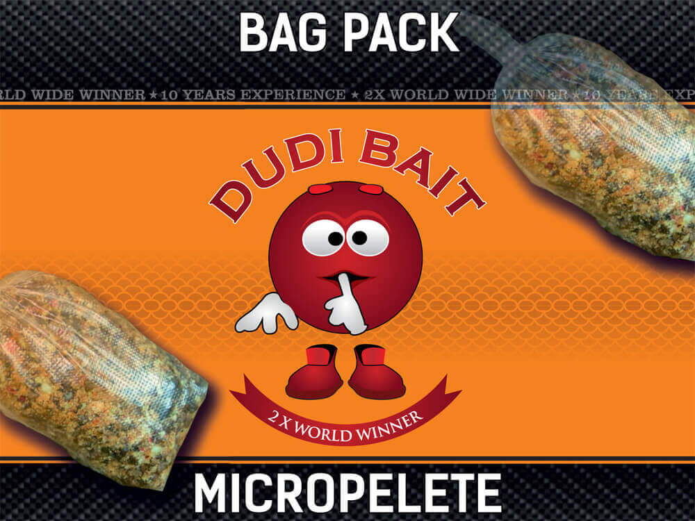 Bag Pack Mix Dudi Bait Micropellets 2,5 kg - Tienda Carpfishing