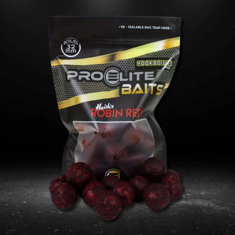Boilies Pro Elite Baits Gold Robin Red 32 mm - Tienda Carpfishing