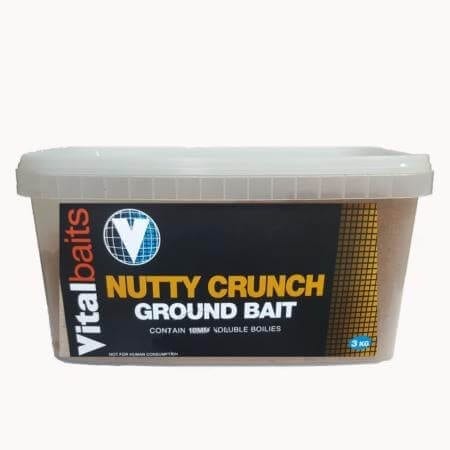 Cubo Engodo Vitalbaits Nutty Crunch 3 kg - Tienda Carpfishing