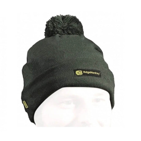 Gorro Ridge Monkey Apearel Verde con bola - Tienda Carpfishing