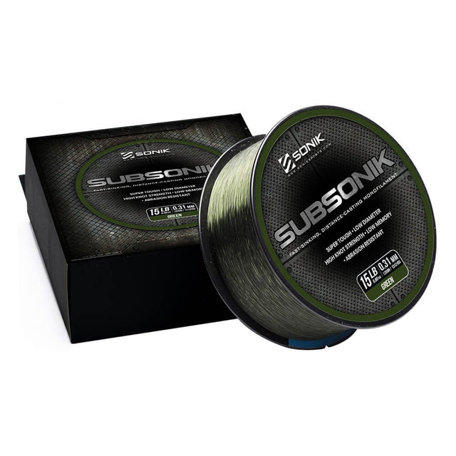 Hilo Sonik Subsonik Verde 1200 m - Tienda Carpfishing