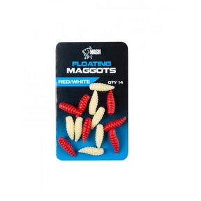 Maggot Floating Nash Rojo - Blanco - Tienda Carpfishing