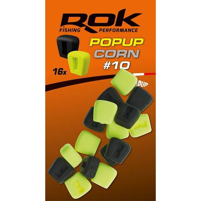 Maíz Pop up Rok Fishing Amarillo/Negro 10 - Tienda Carpfishing