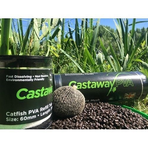 Malla PVA en tubo 60 mm Castaway - Tienda Carpfishing
