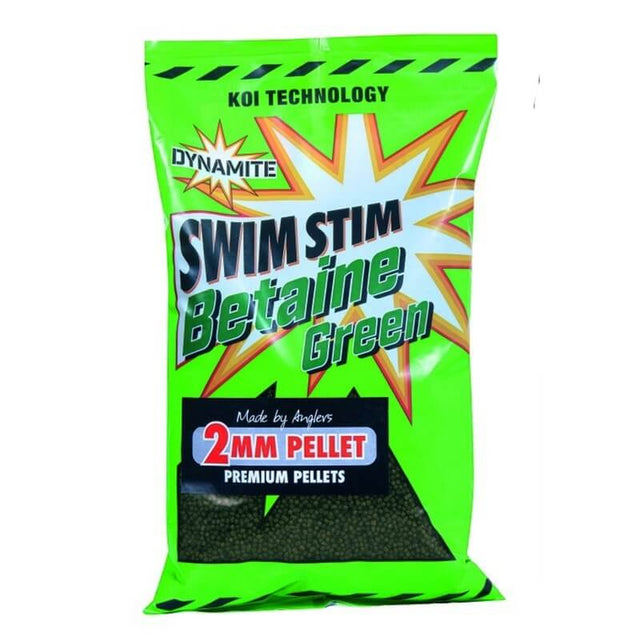 Micro Pellets Dynamite Baits Swim Stim Betaine Green 2 mm - Tienda Carpfishing