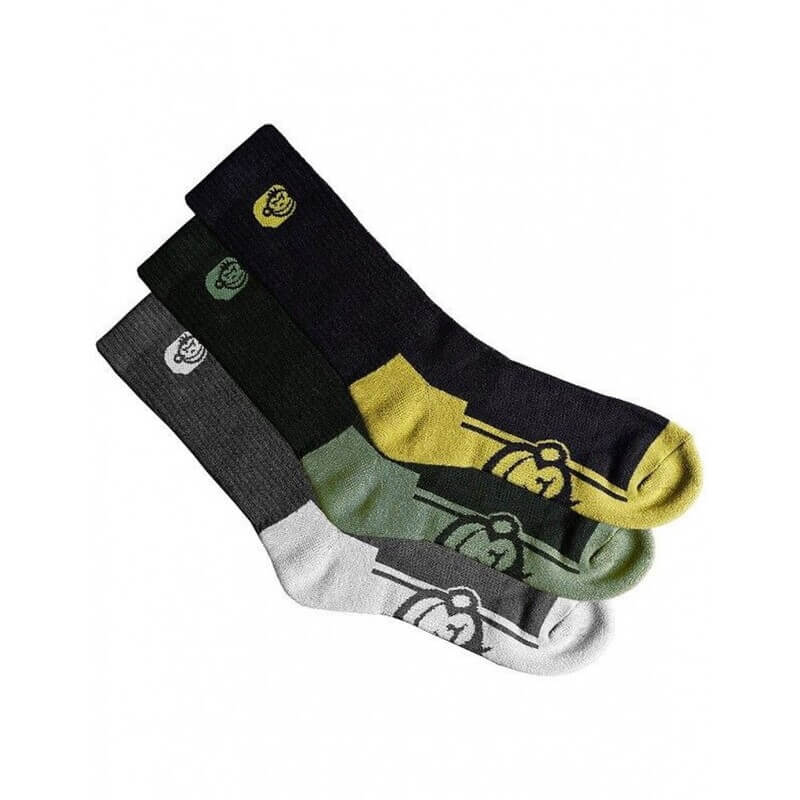 Pack 3 Calcetines Ridge Monkey Apearel Crew Talla 39 - 43 - Tienda Carpfishing