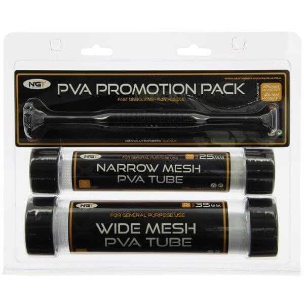 Pack Malla PVA en tubo de 25 y 35 mm NGT - Tienda Carpfishing