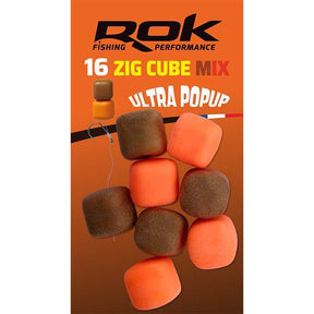 Pop up Zig Cube Rok Fishing Naranja/Marrón 10 - Tienda Carpfishing