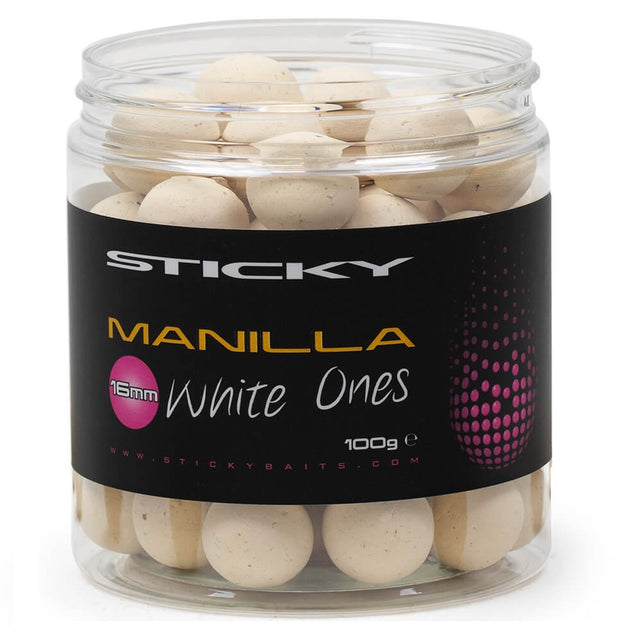 Pop Ups Sticky Manilla Blanco 14 mm - Tienda Carpfishing