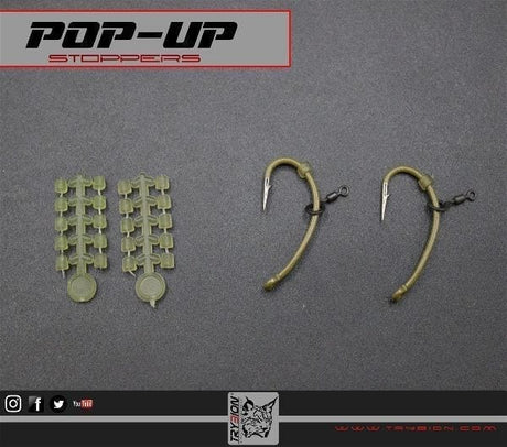 Pop Ups Stoppers verde Trybion - Tienda Carpfishing