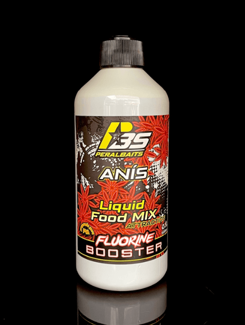 Remojo Booster Fluorine Peralbaits Anís 500 ml - Tienda Carpfishing