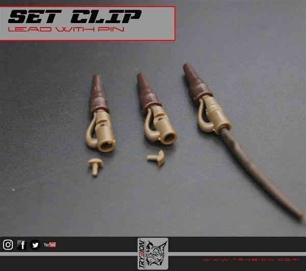 set clip marron con apsador trybion