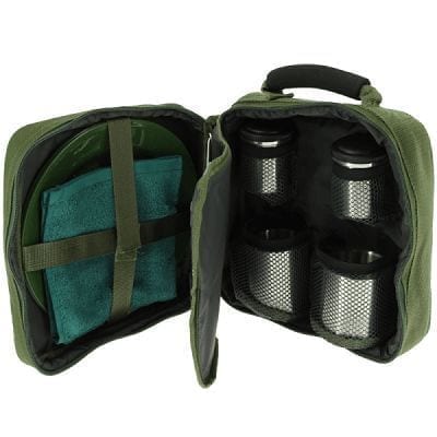 set de utensilios y cubiertos para camping