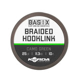 Trenzado Korda Basix Braided Camo Verde 10 m - Tienda Carpfishing