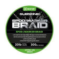Trenzado Sonik Subsonik Spod/Marker 300 m - Tienda Carpfishing